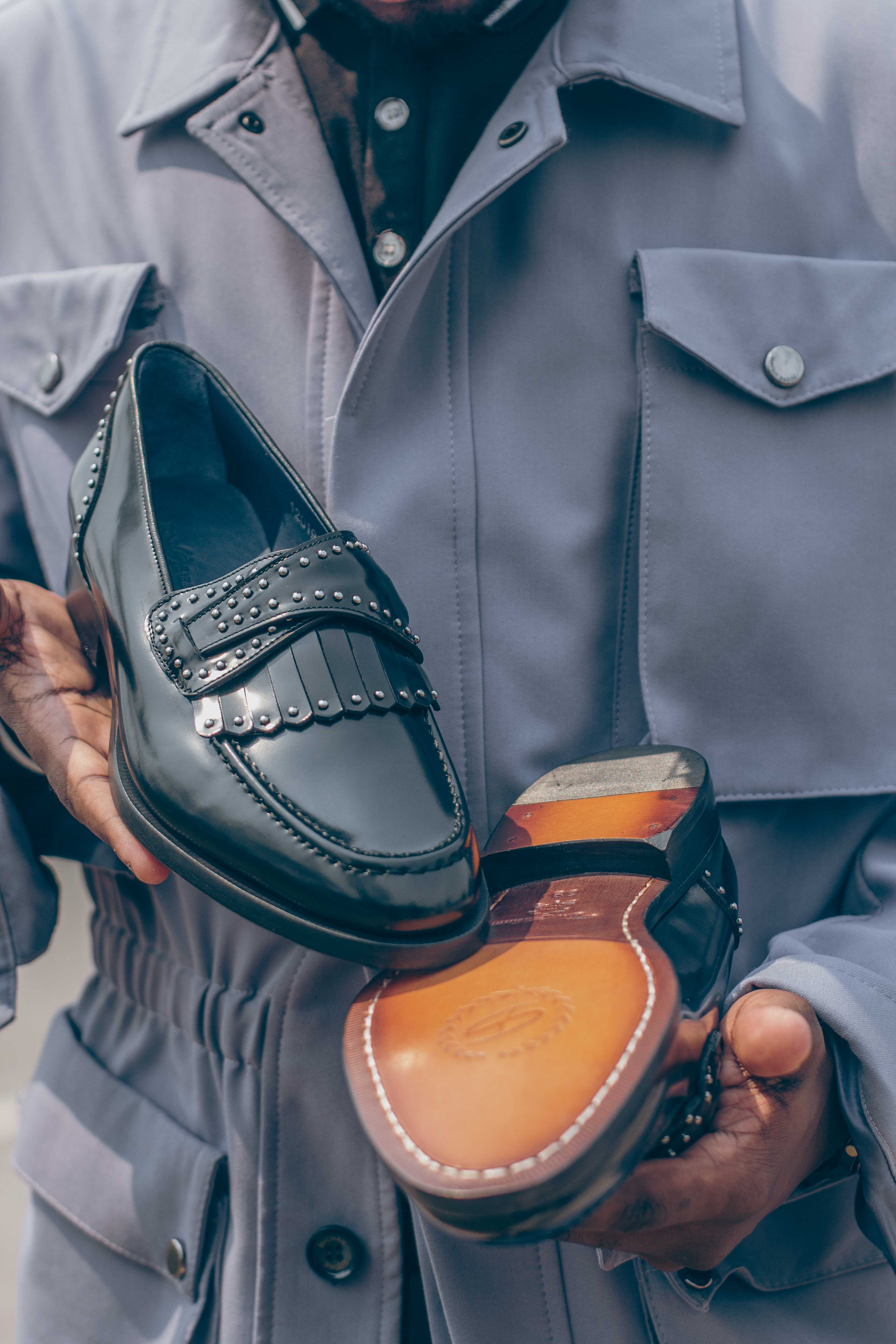 Penny Loafers Pretos para Homens