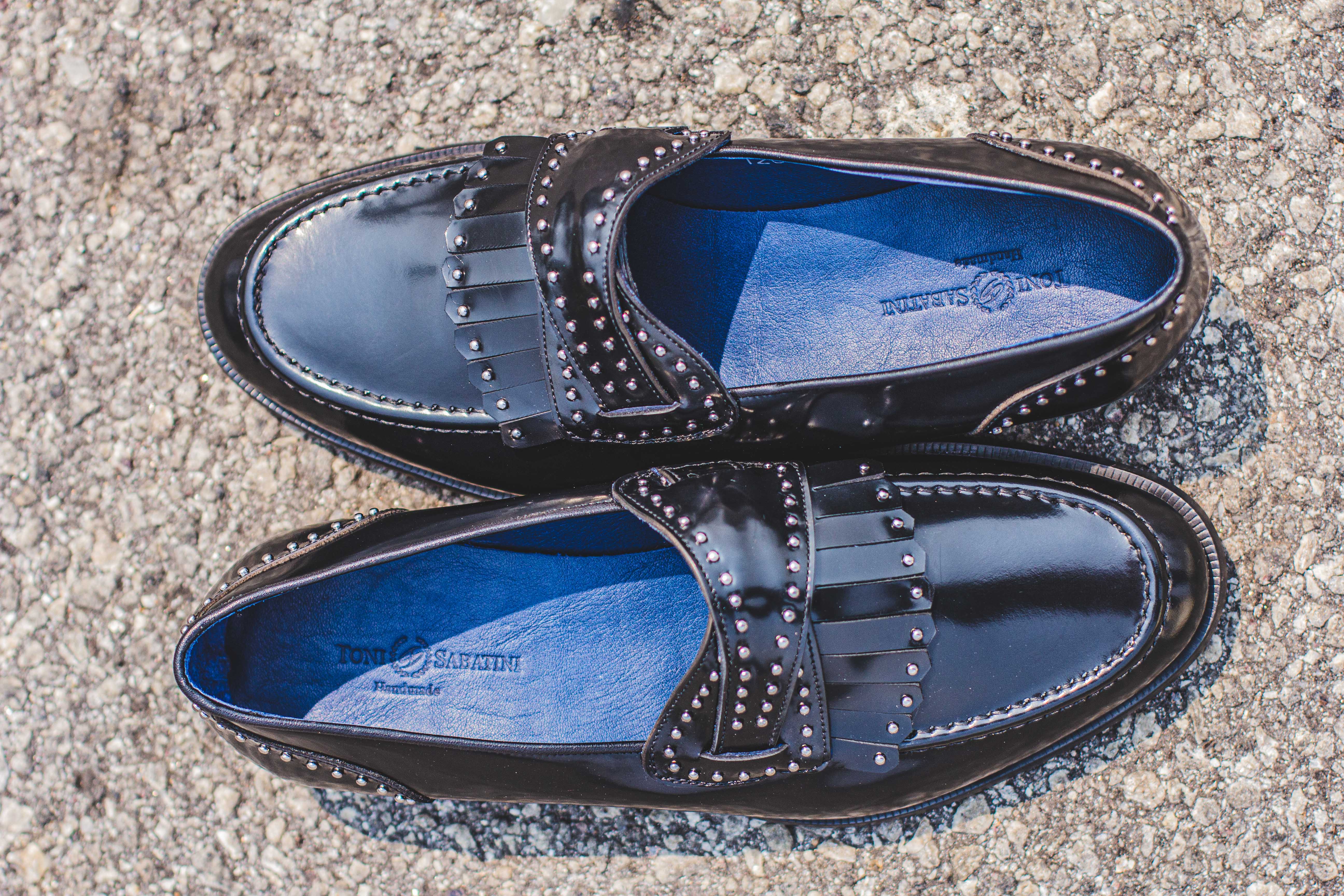 Penny Loafers Pretos para Homens