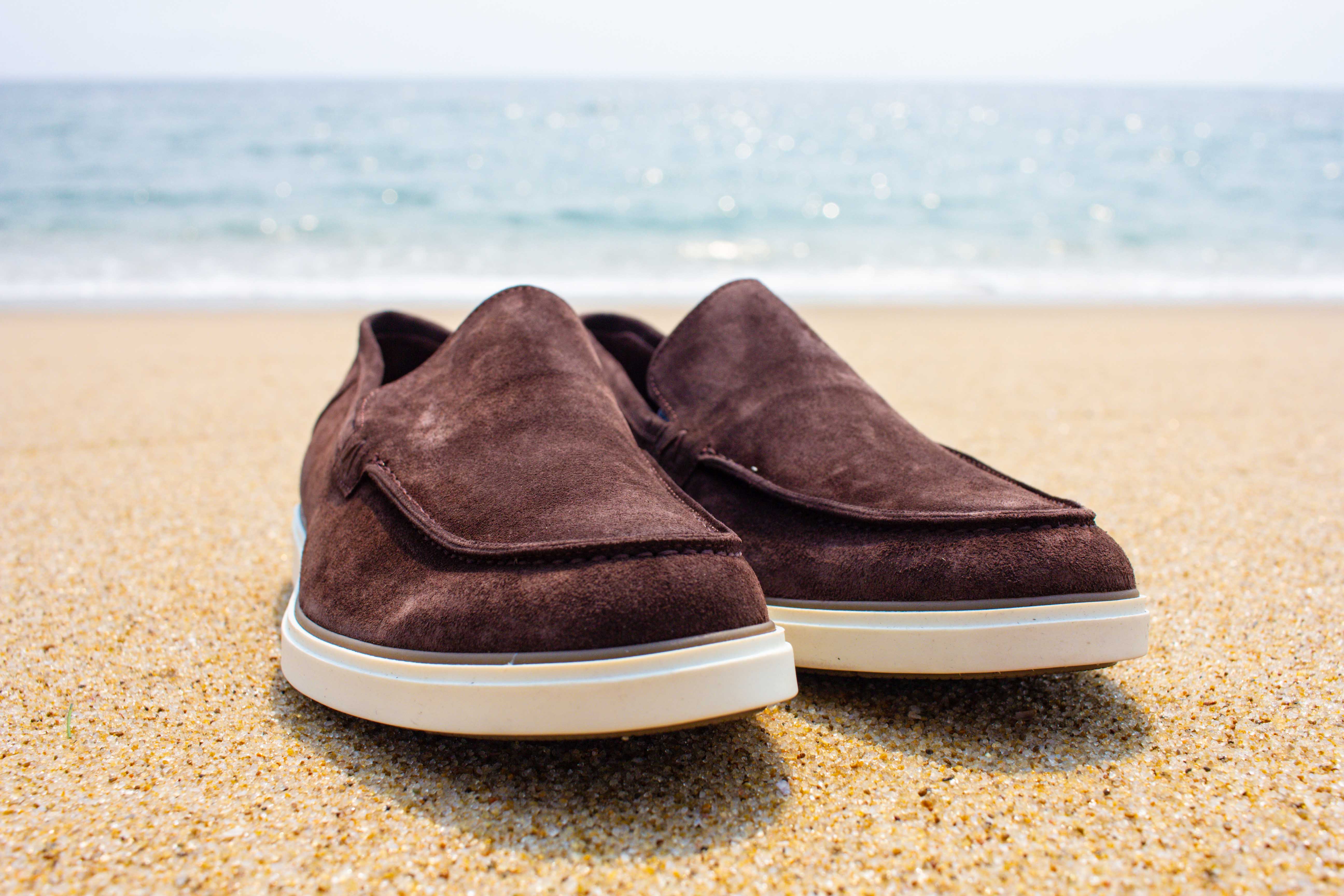 Mocassins em Couro Suede Confortáveis