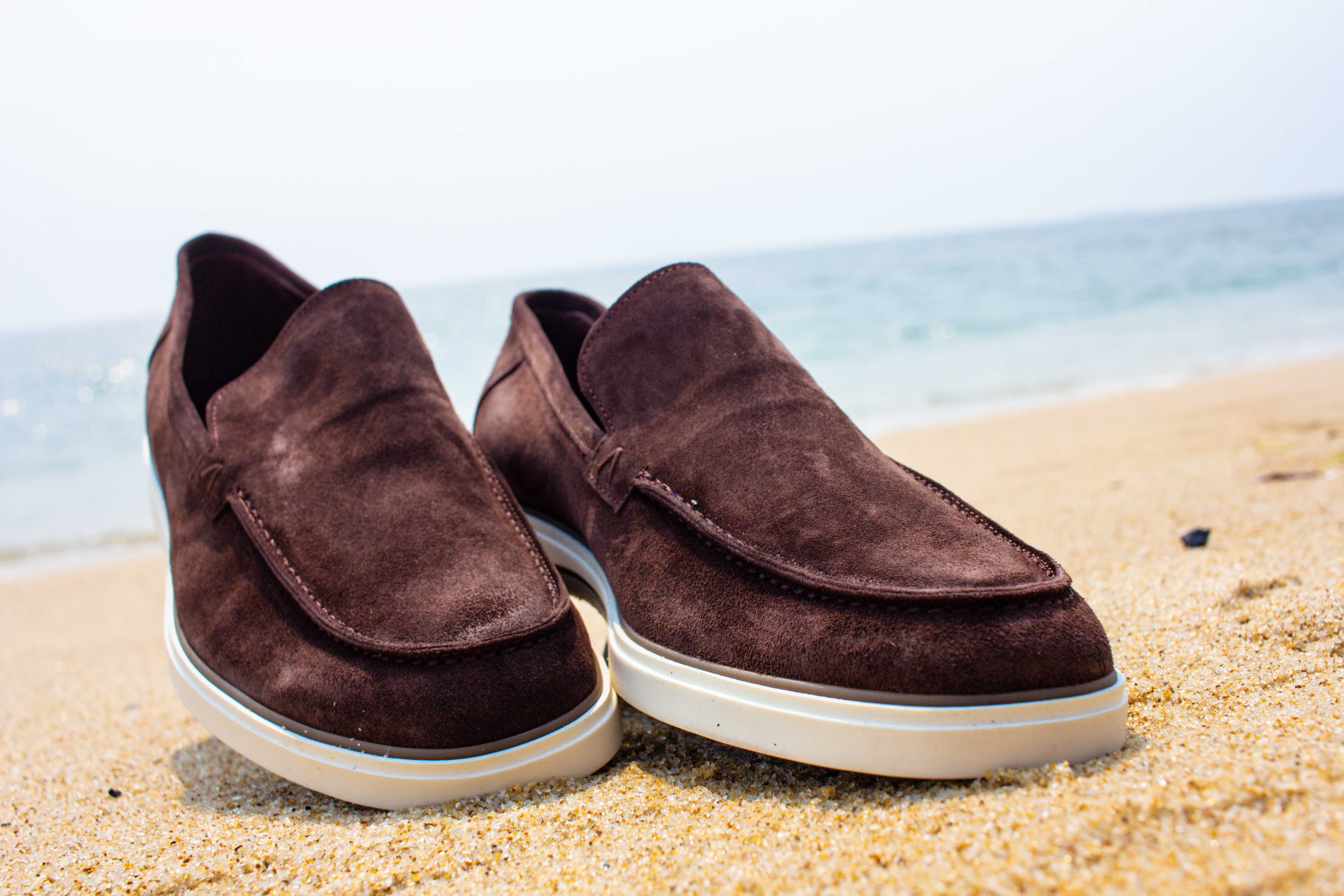 Mocassins em Couro Suede Confortáveis