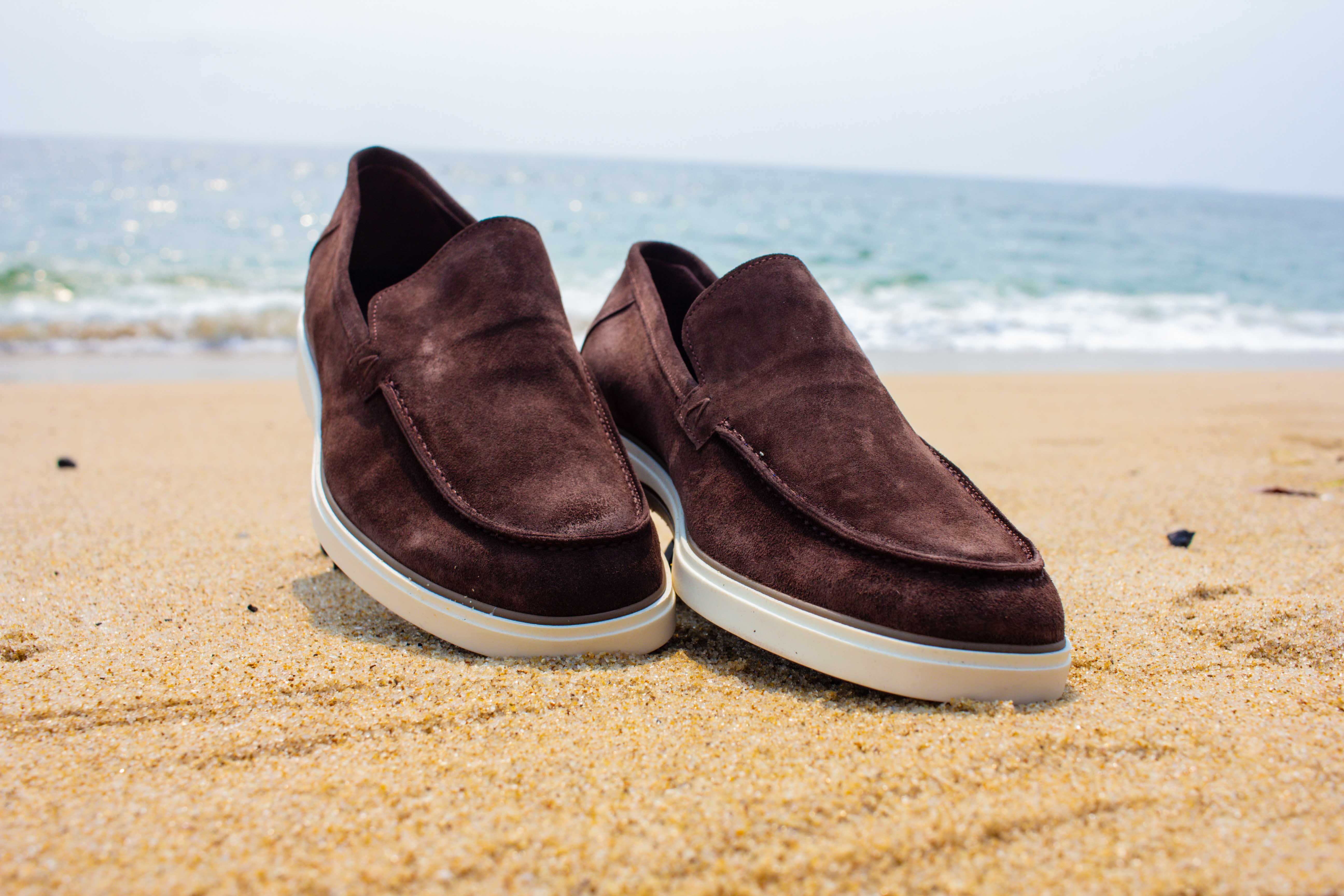 Mocassins em Couro Suede Confortáveis