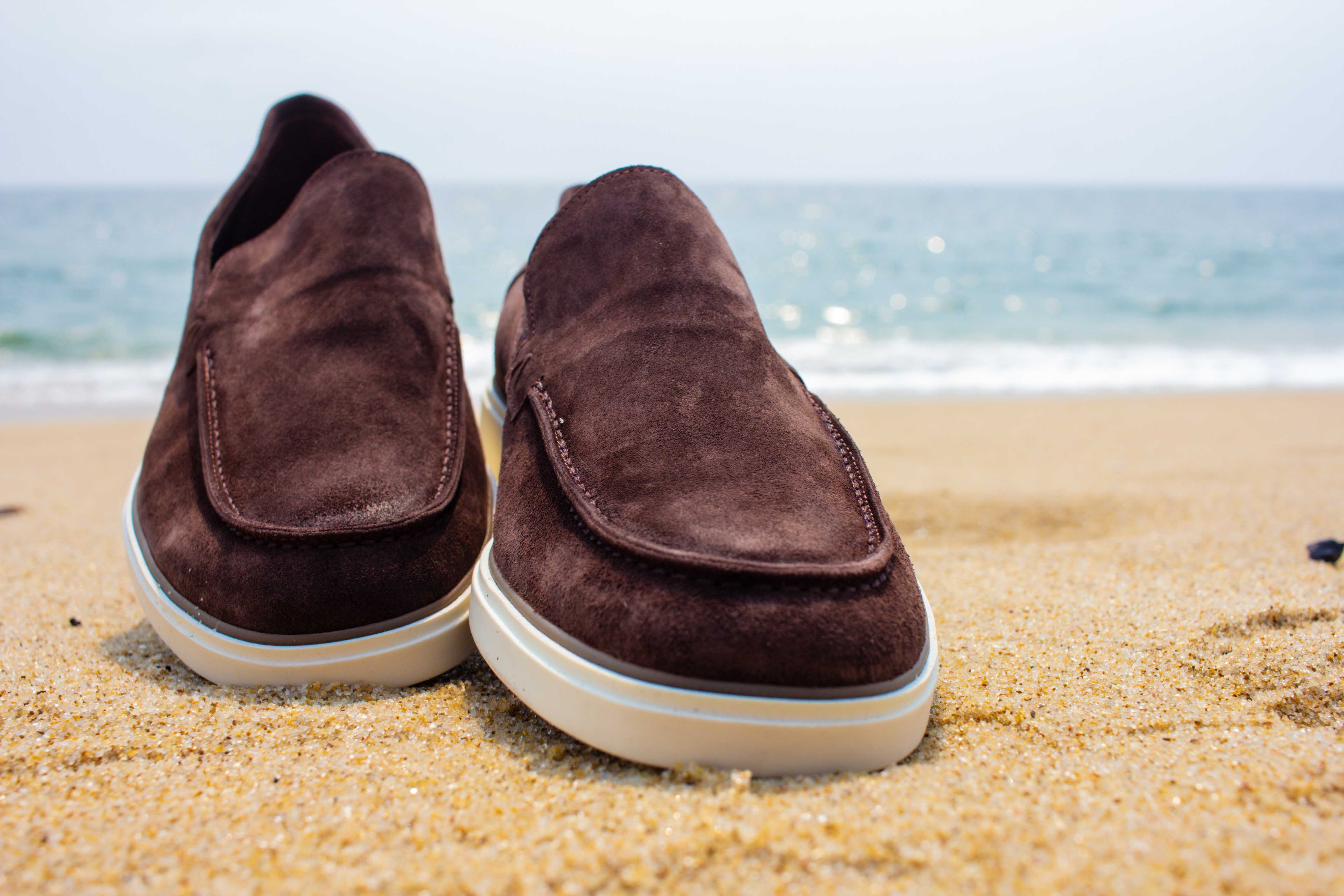 Mocassins em Couro Suede Confortáveis